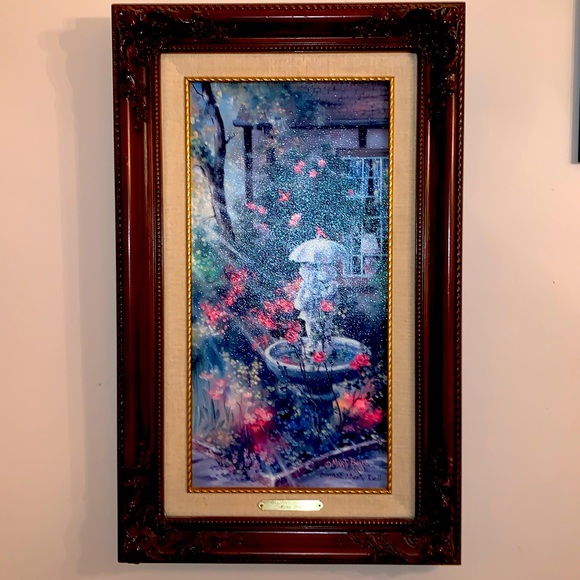 MARTY BELL’S GILLIAN’S GARDEN lithograph on canvas by *Signed & Numbered* - Picture 1 of 5